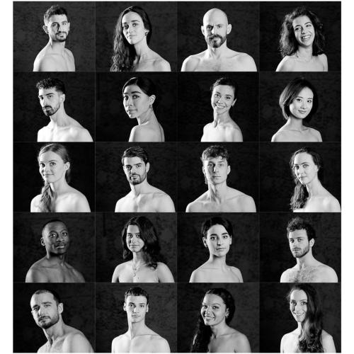 portraits des danseurs du Ballet de l'Opéra national du Rhin